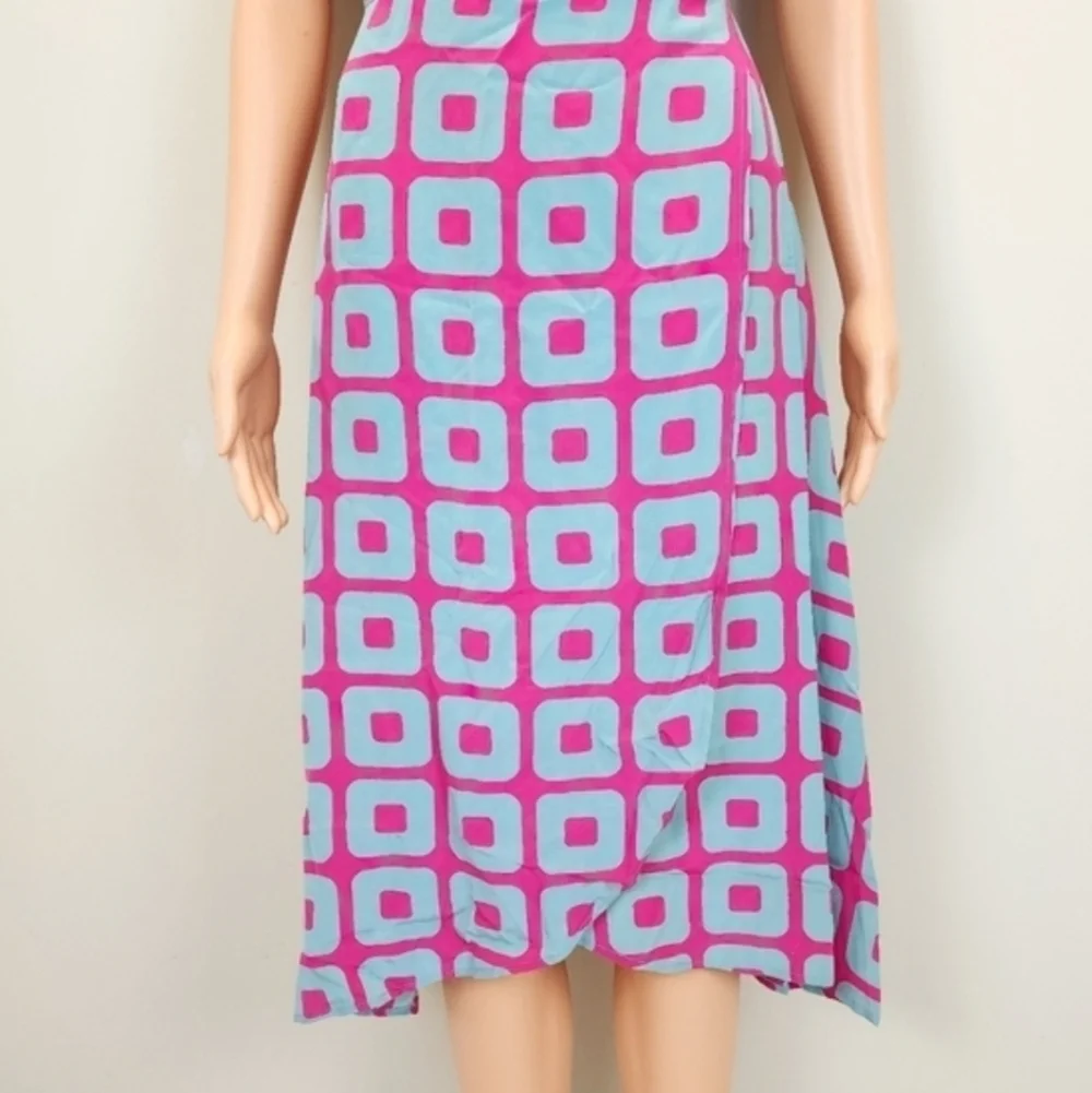 New TIBI Spaghetti Straps Wrap Midi Dress